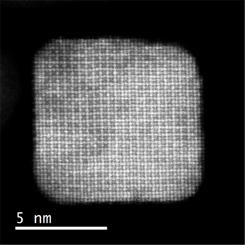 Pt3Sn@Pt core-shell HAADF-STEM