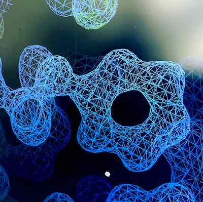 Electron density map for the first dataset